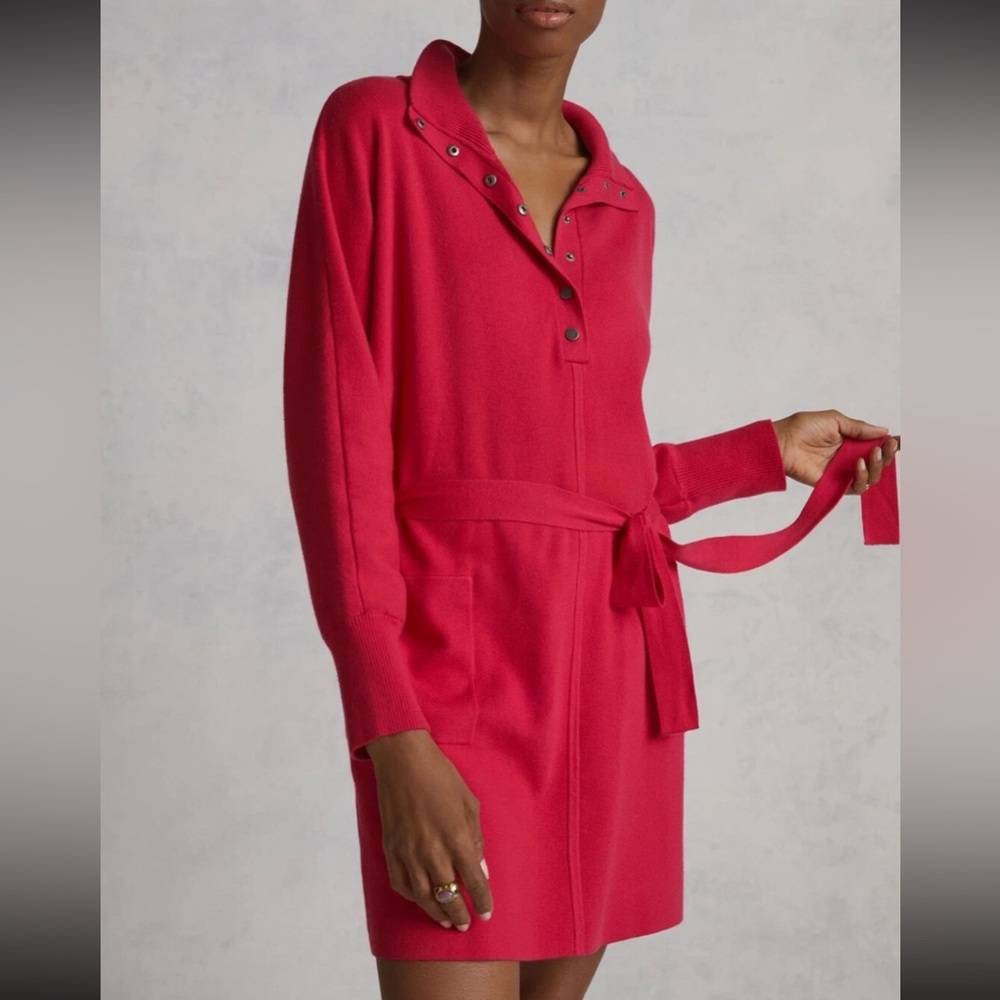 Elegant Red Midi Dress